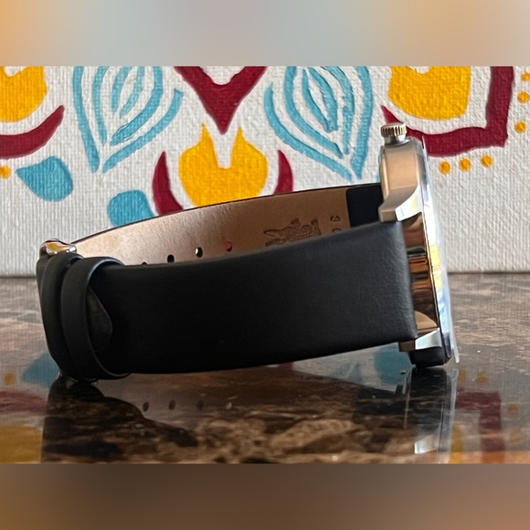 Lacoste Madrid Black Leather Band Blue Dial 2011034 - Picture 5 of 9